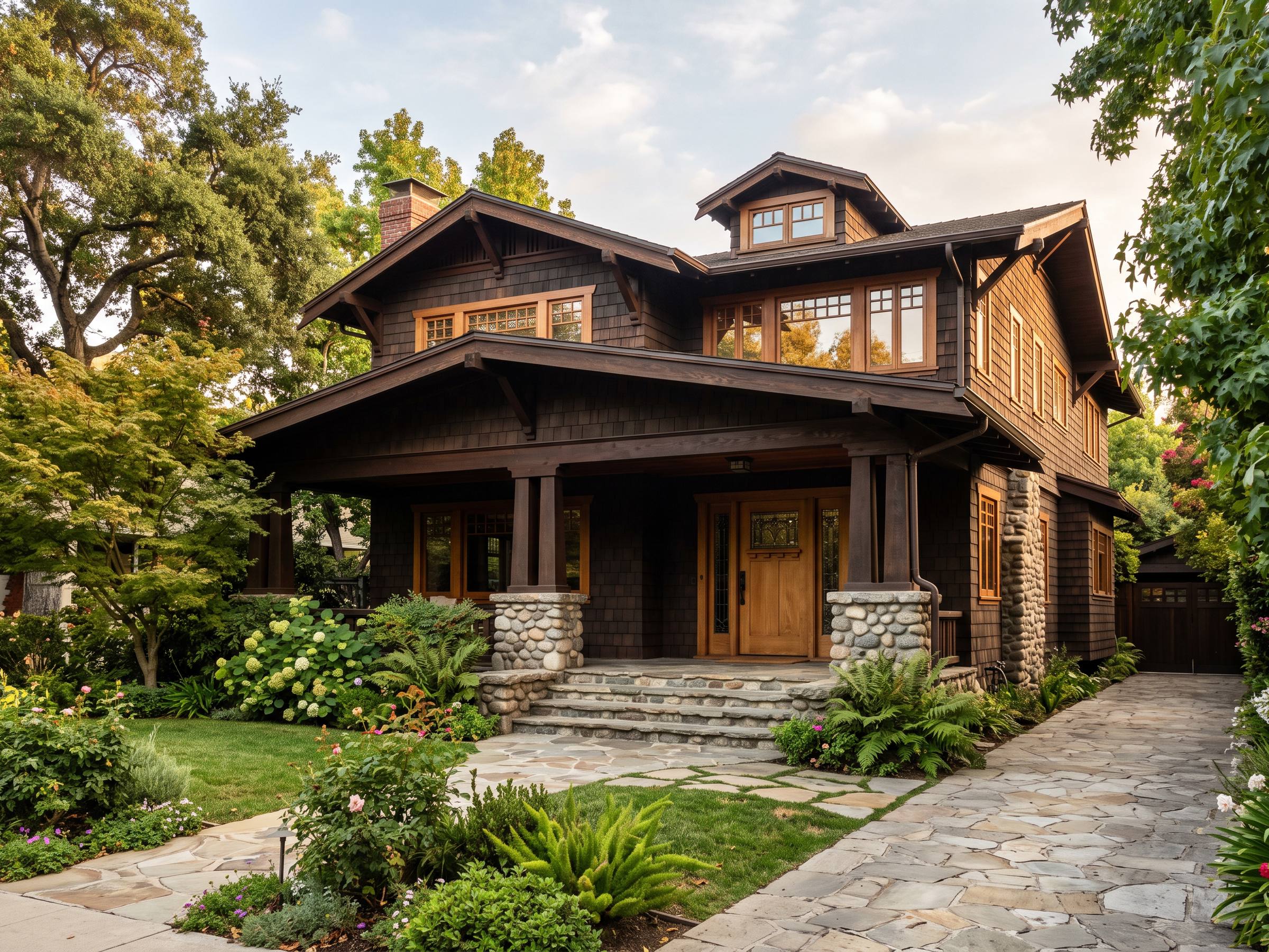 A historic Pasadena Craftsman exterior