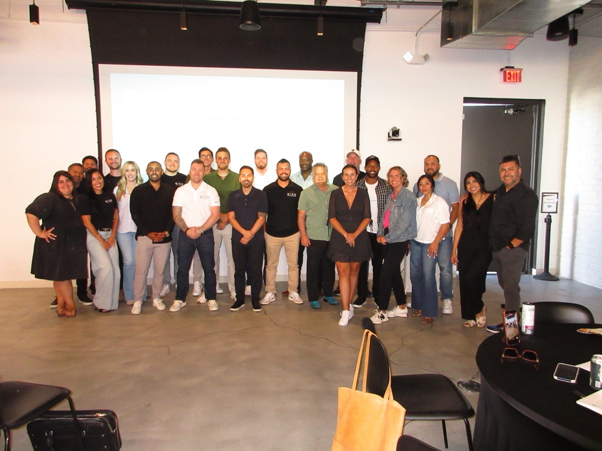 The Rise Hollywood Hills team gathered together at a team event